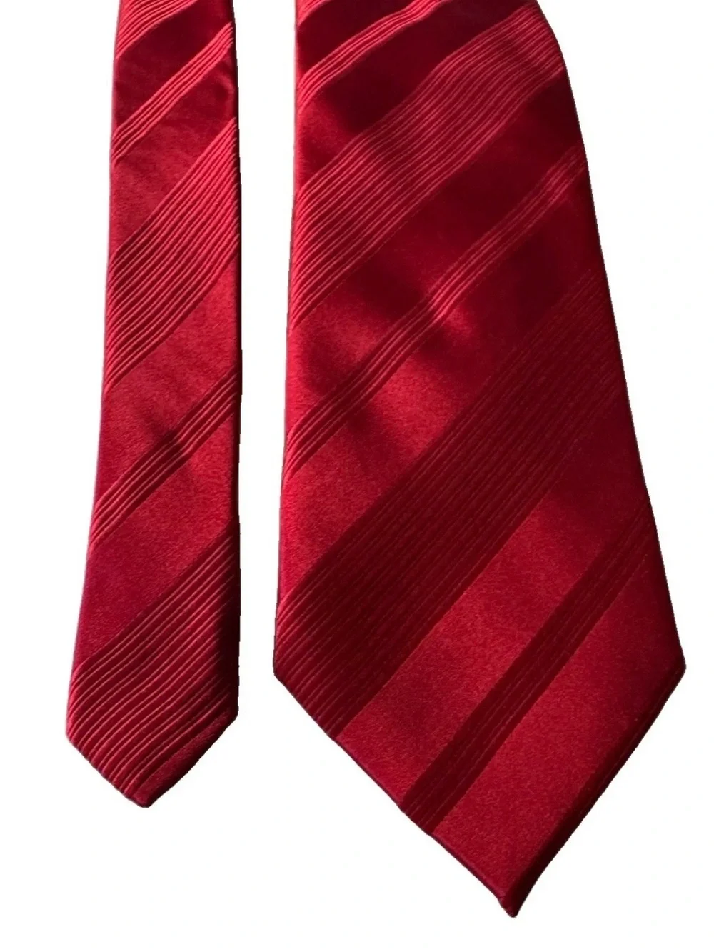 Donald Trump Signature Collection Solid Red Power Tie Silk Mens Necktie